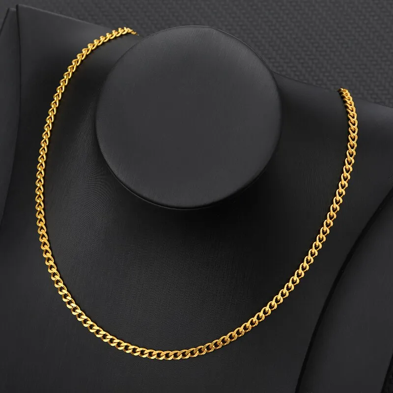Bamboo Yellow Gold Necklace