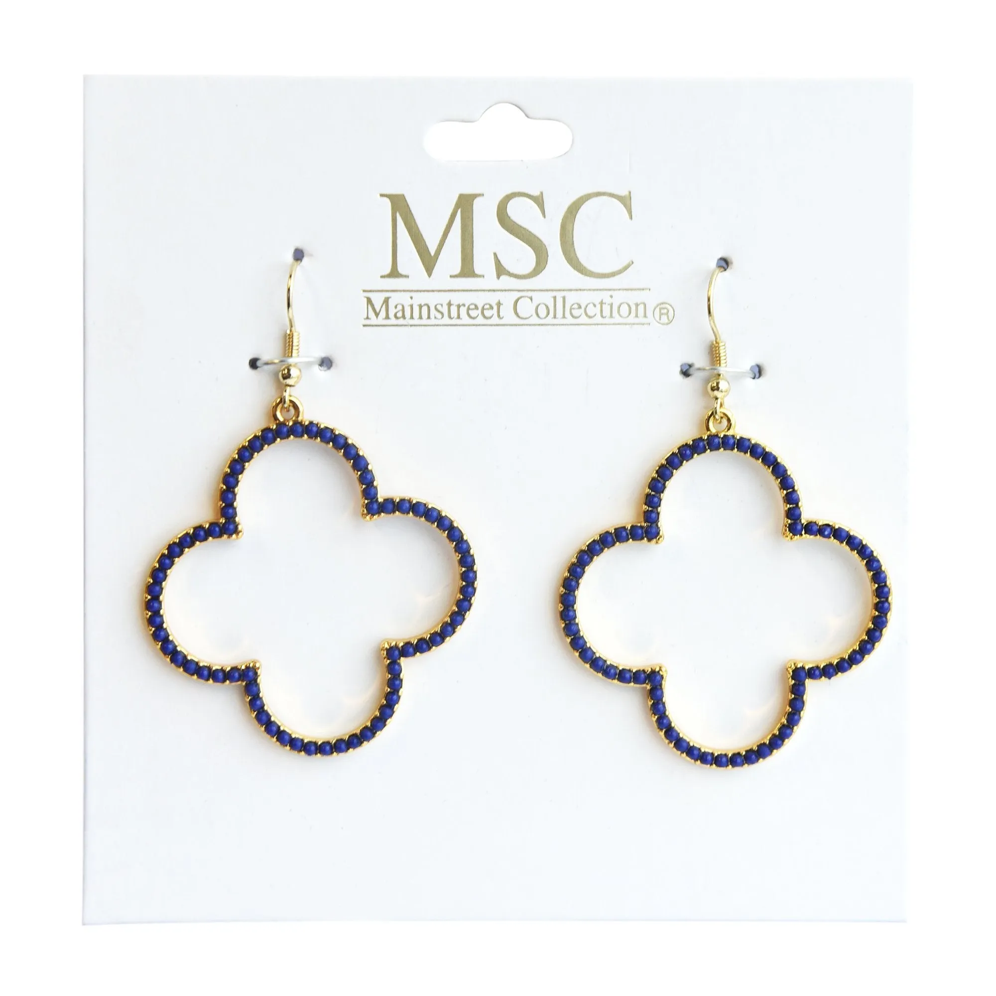 Bead Clover Earrings