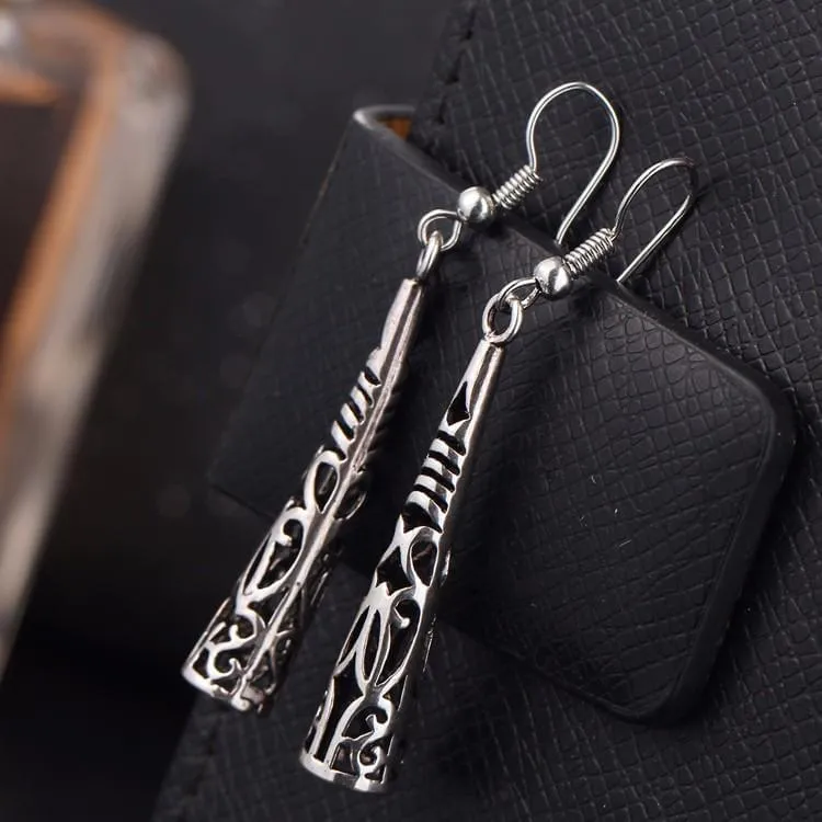 Bohemia Vintage Long Hollow Tassel Drop Earring