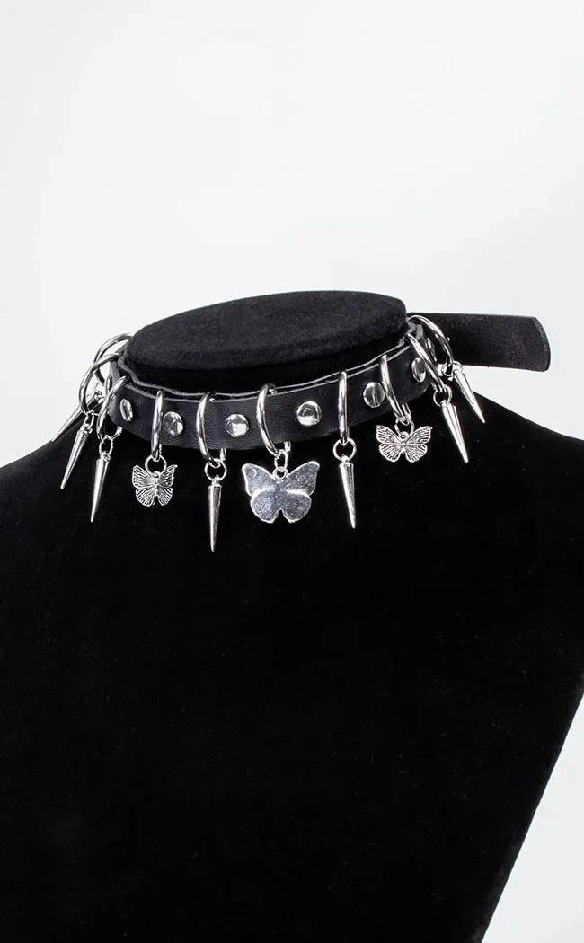 Butterfly Spike Choker