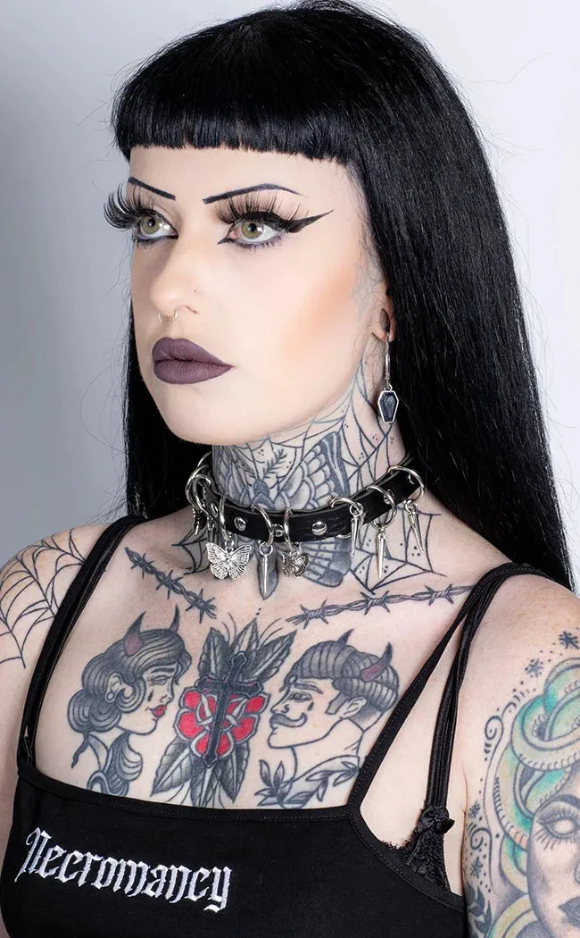 Butterfly Spike Choker
