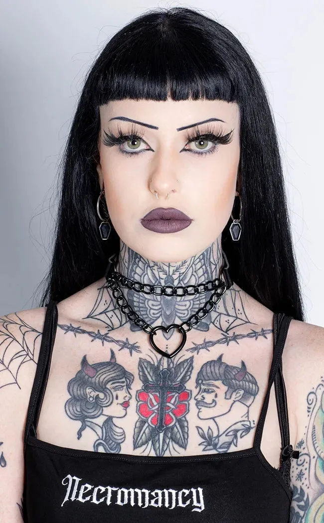 Dark Heart O-Ring Chain Choker