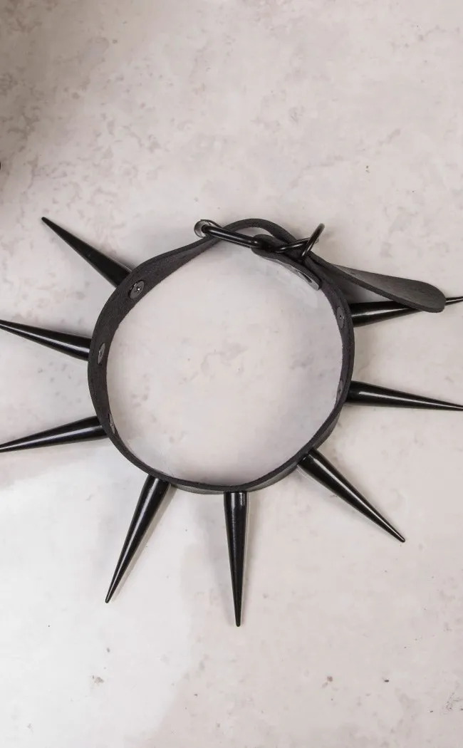 EXTRA Dark Malevolence Super Long Spiked Choker