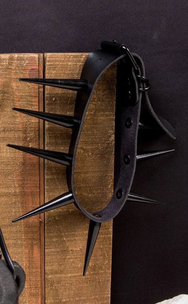 EXTRA Dark Malevolence Super Long Spiked Choker