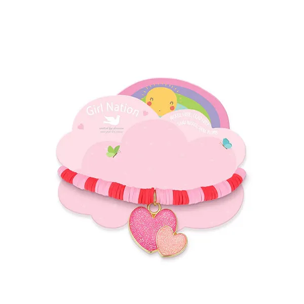 Girls Bracelet by Girl Nation, Peace, Love & Happiness Collection