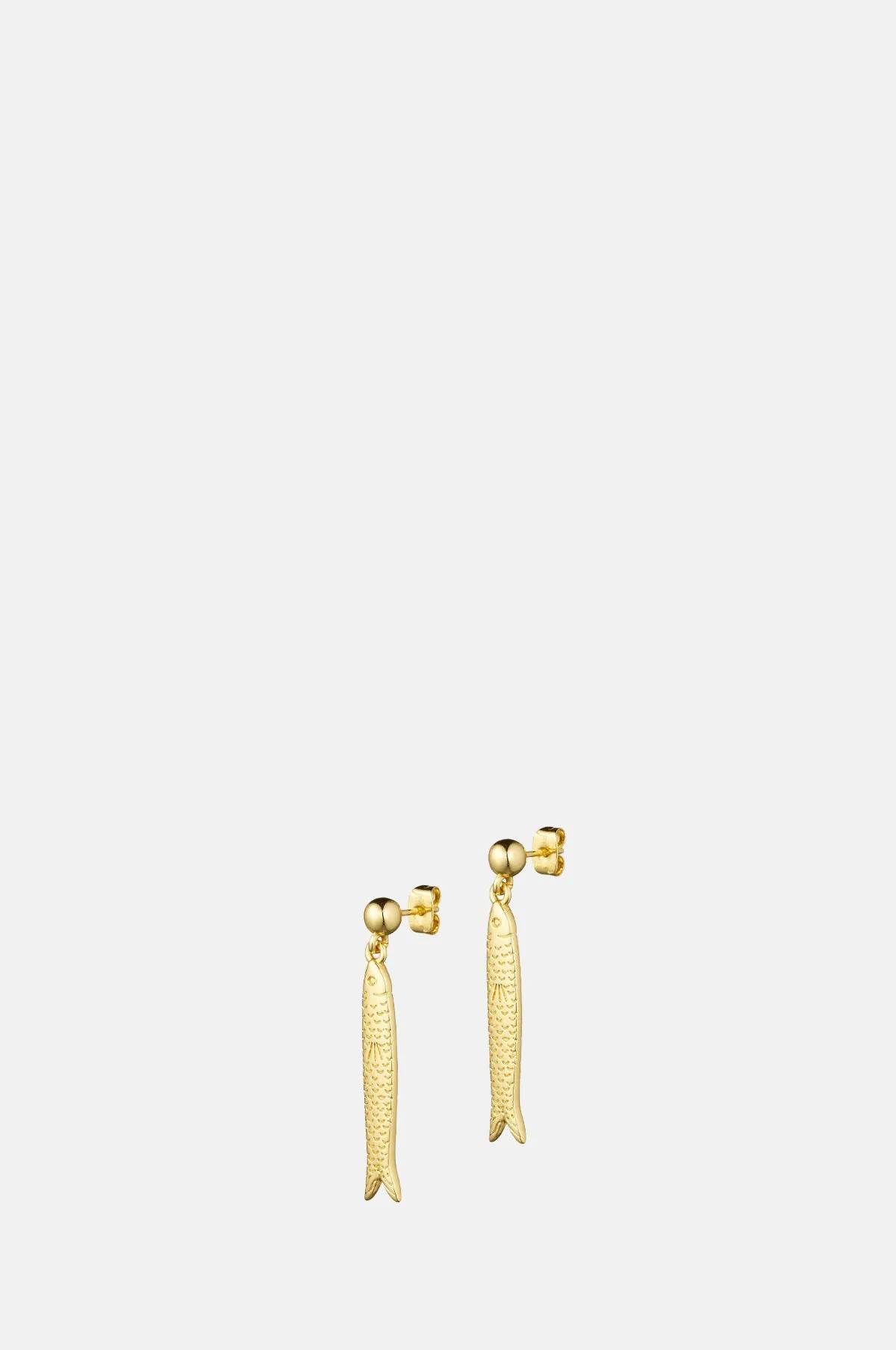 Hippie Fish Gold Earrings