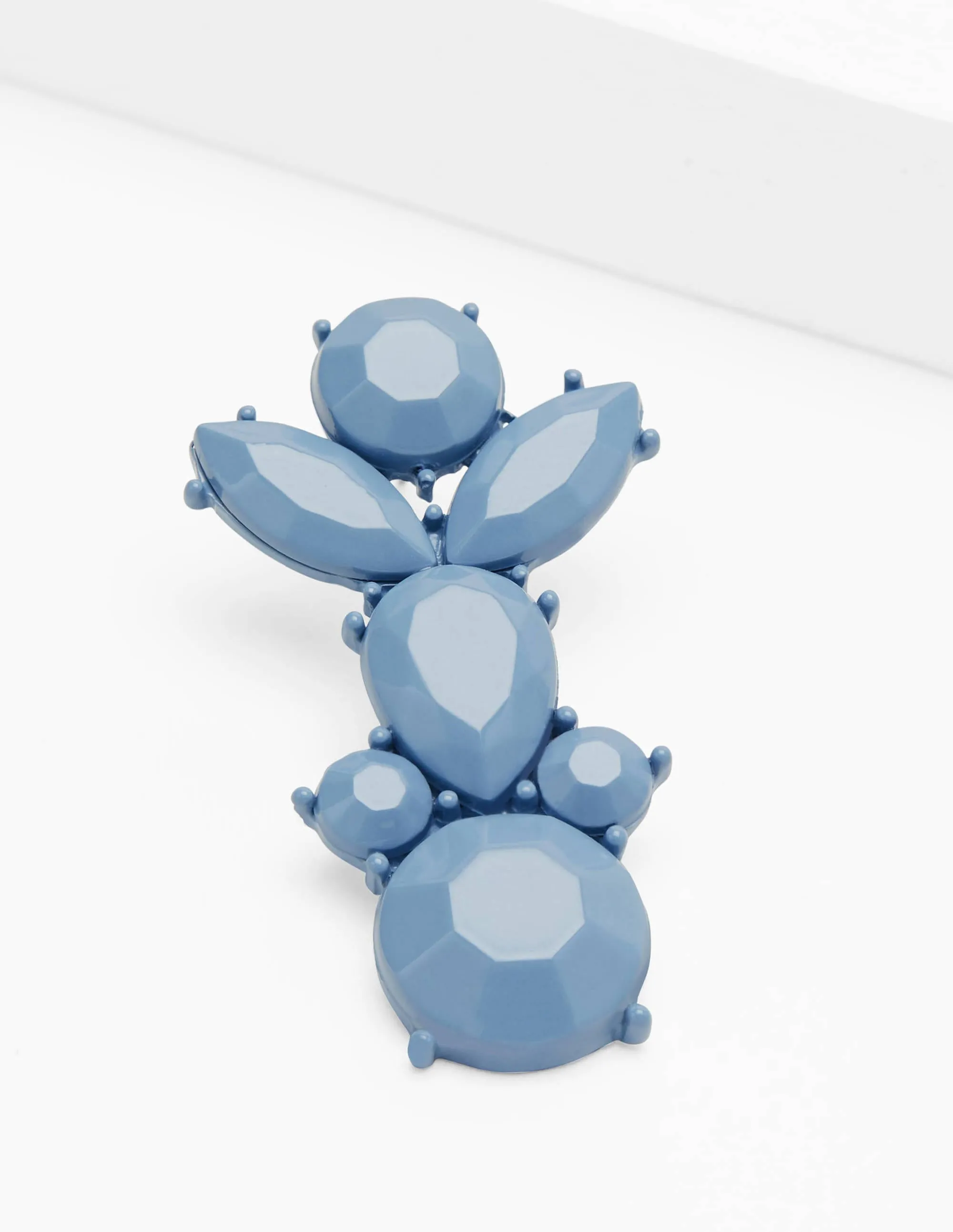 Jewel Earrings-Dusty Blue