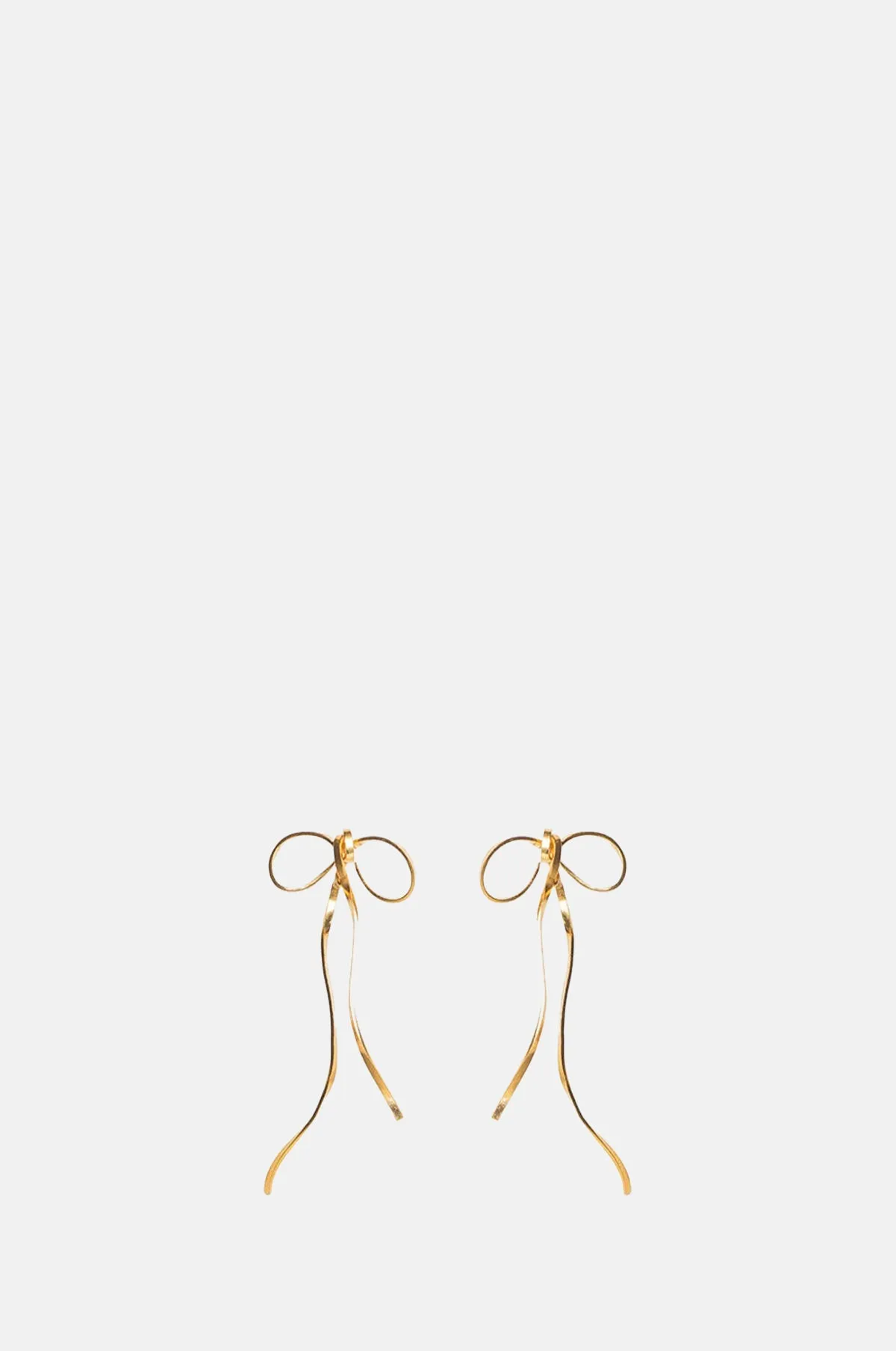 Little Bow Gold Earrings