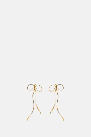 Little Bow Gold Earrings