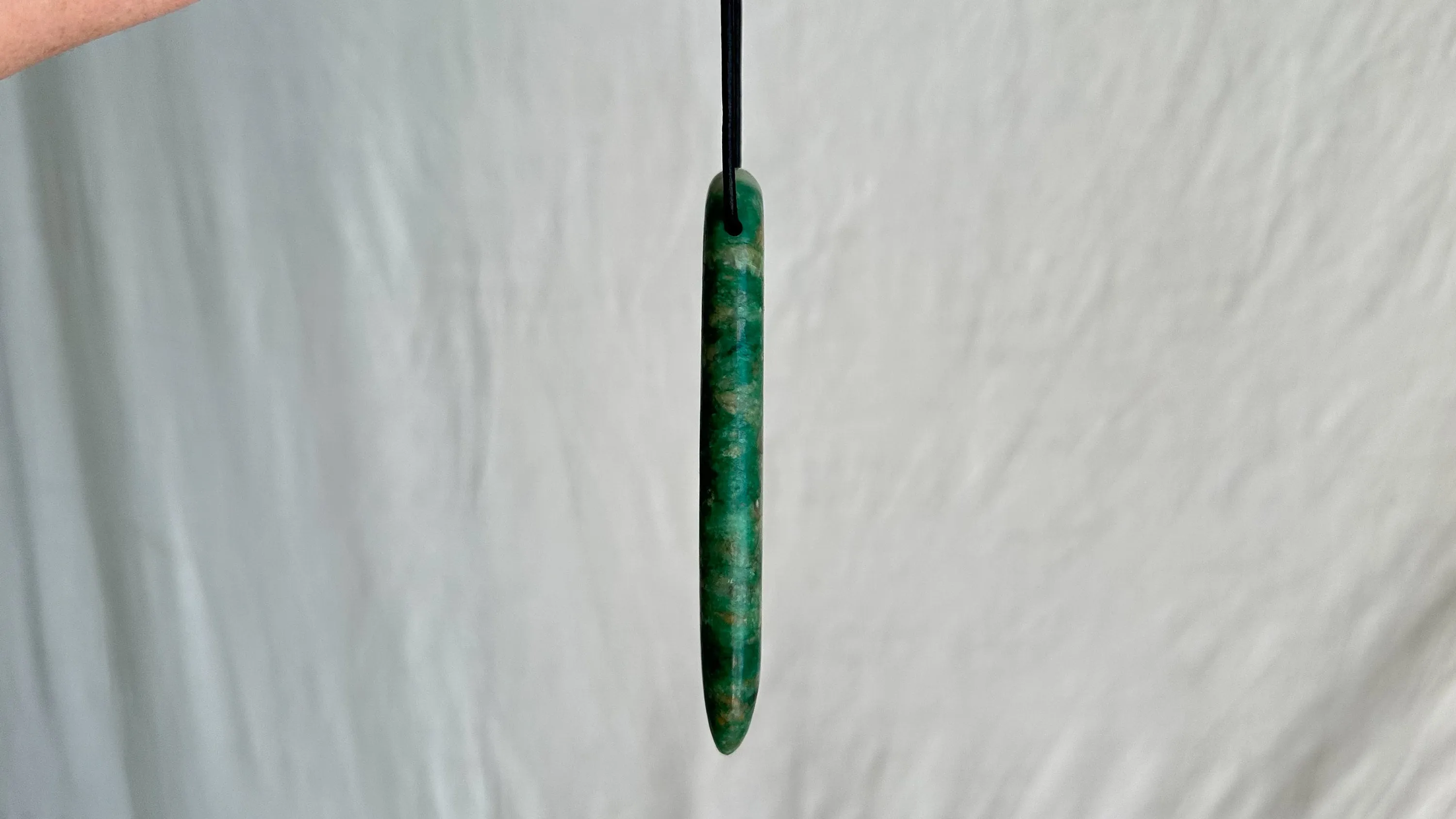 Mayan Green Jade Pendant. Hand-Carved Adze. Guatemala. 2275