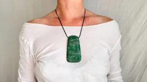 Mayan Green Jade Pendant. Hand-Carved Adze. Guatemala. 2275