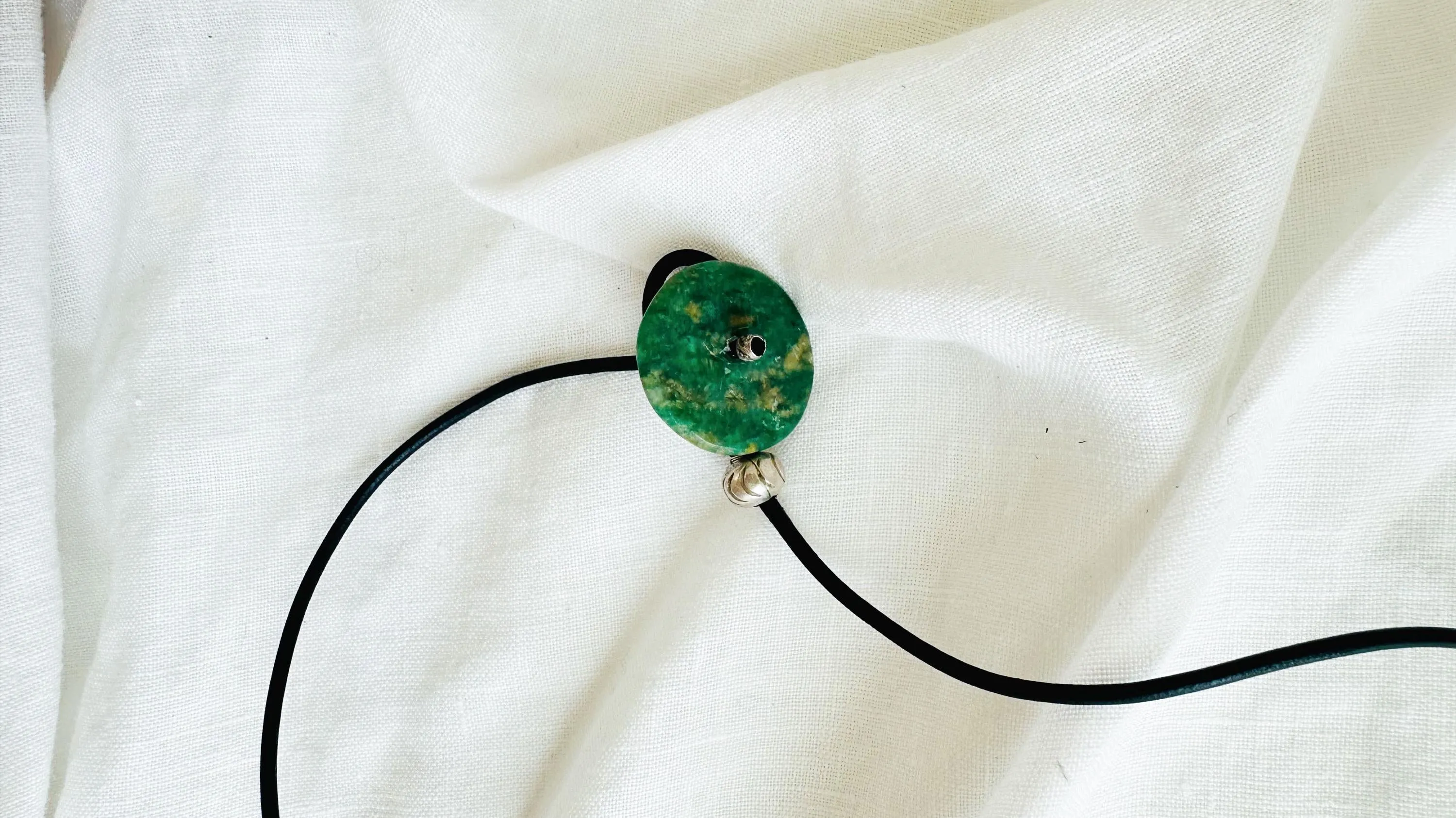 Mayan Green Jade Pendant. Hand-Carved Adze. Guatemala. 2639