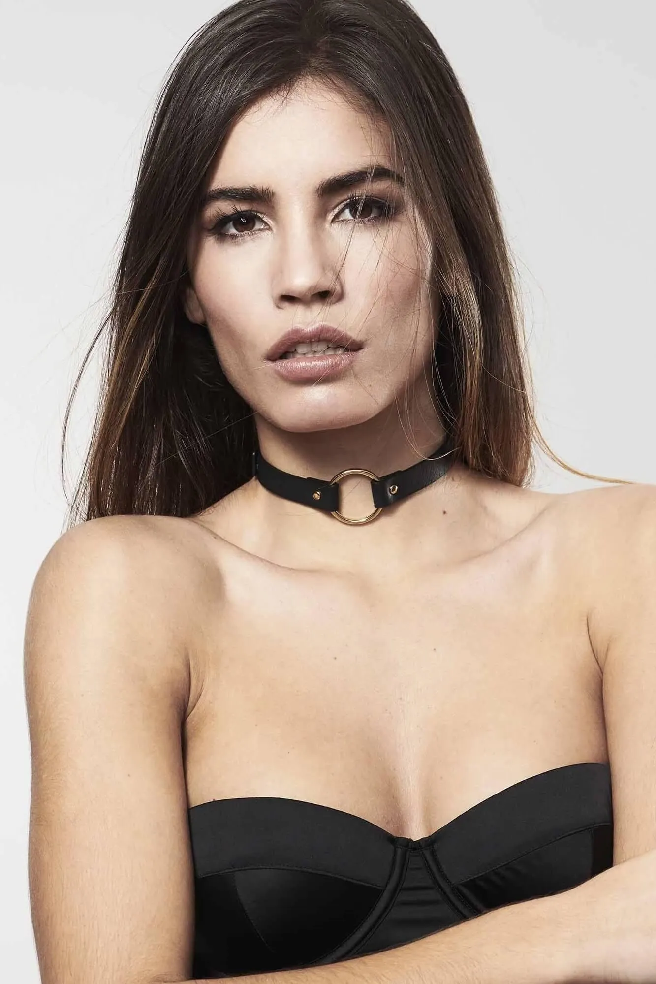Maze Vegan Leather O-Ring Choker