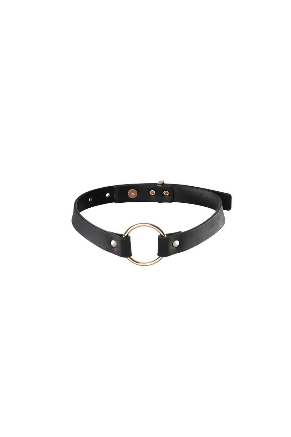 Maze Vegan Leather O-Ring Choker