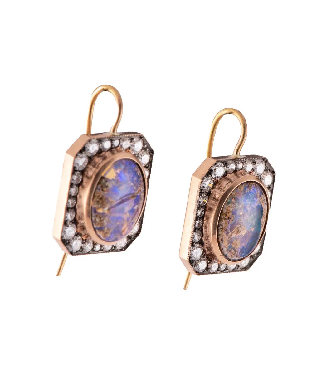 Opal and Diamond Renee Earrings