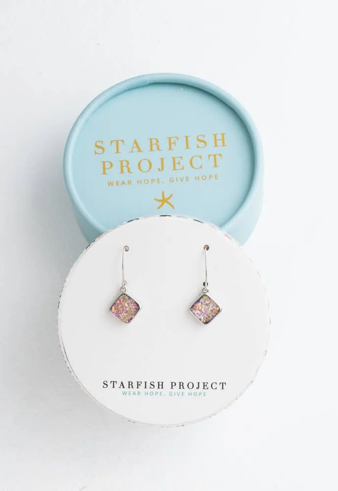 Silver Galaxy Earrings