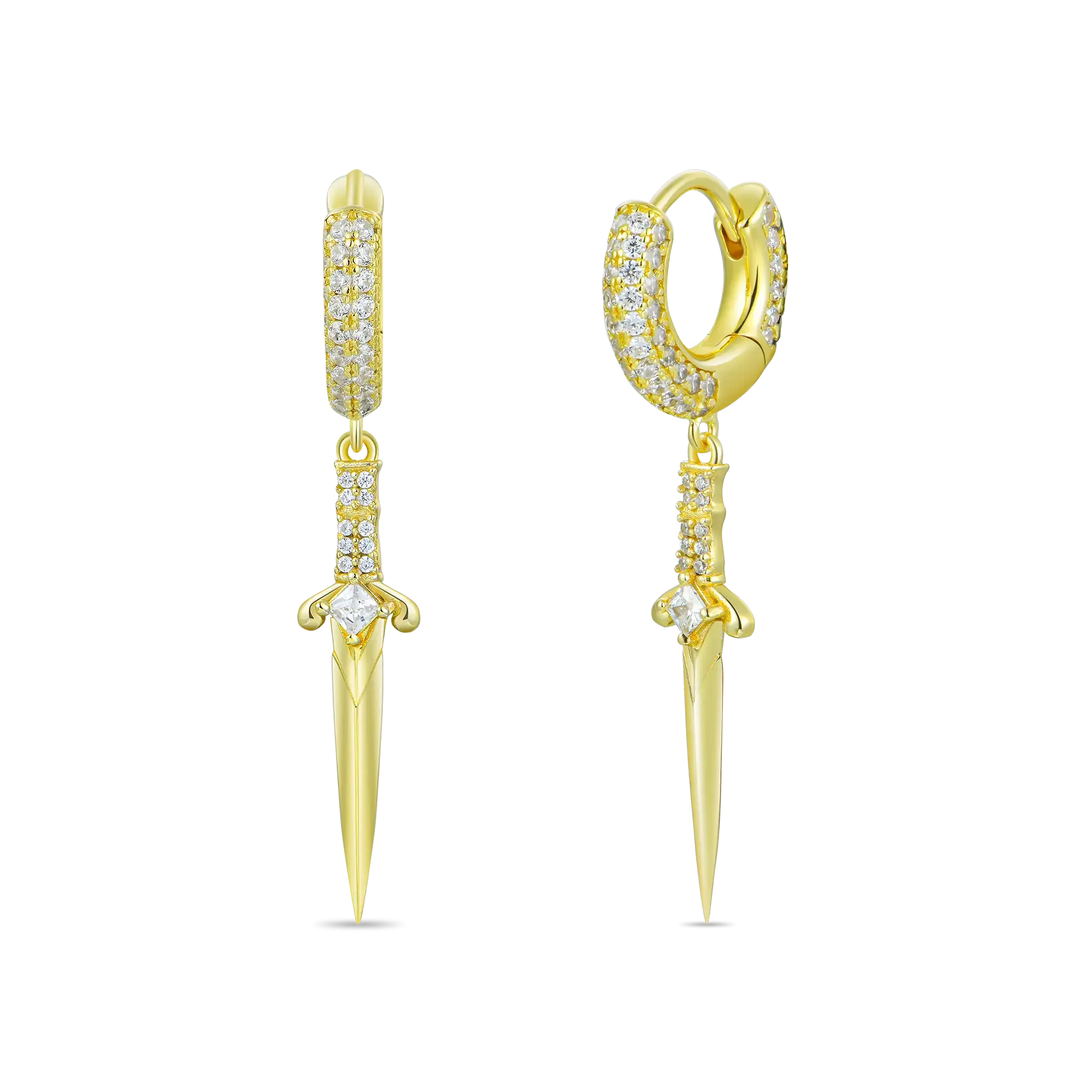 Sword Dangly Earrings - Pair