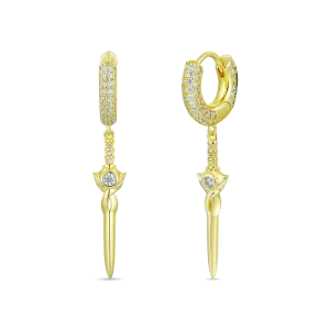 Sword Dangly Earrings - Pair