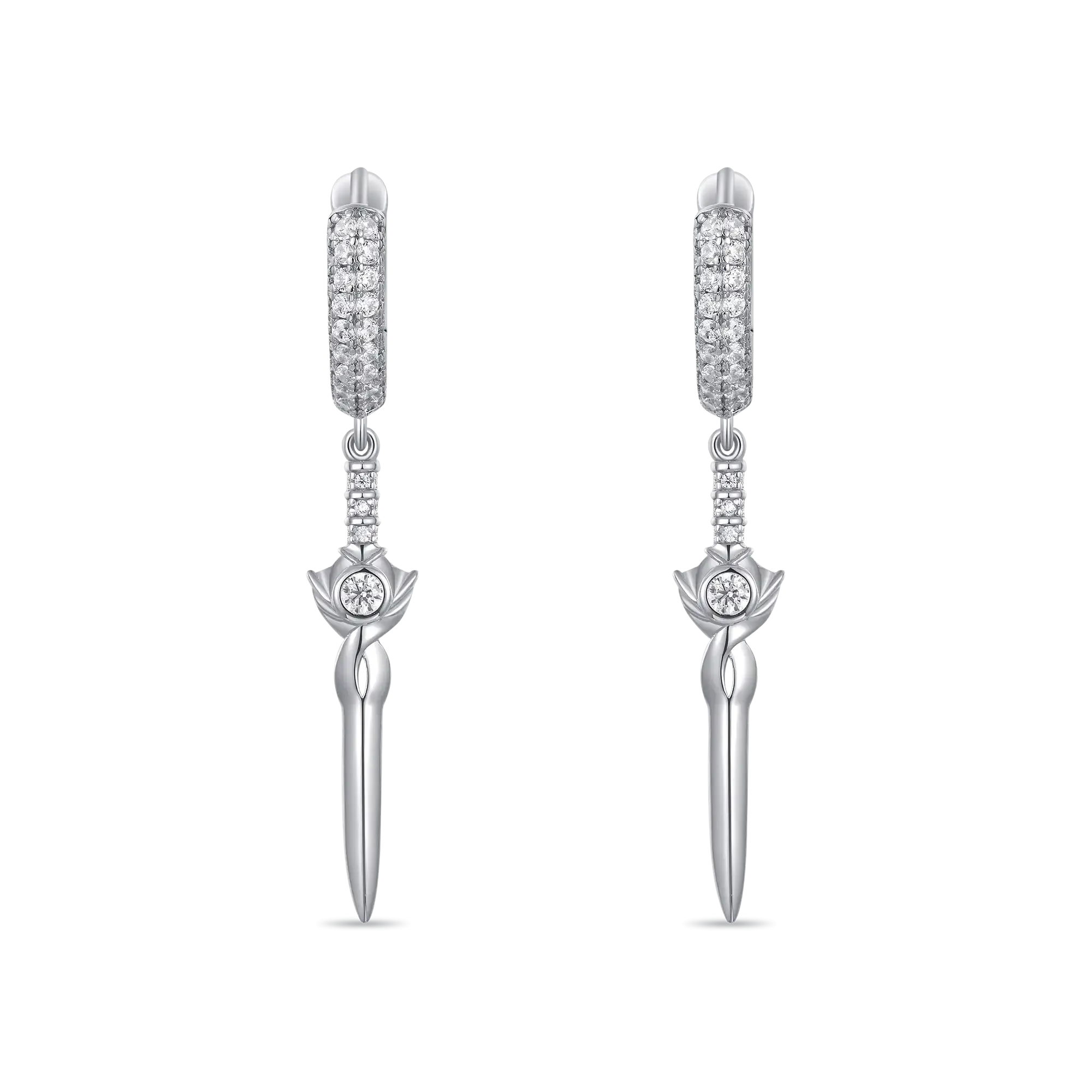 Sword Dangly Earrings - Pair