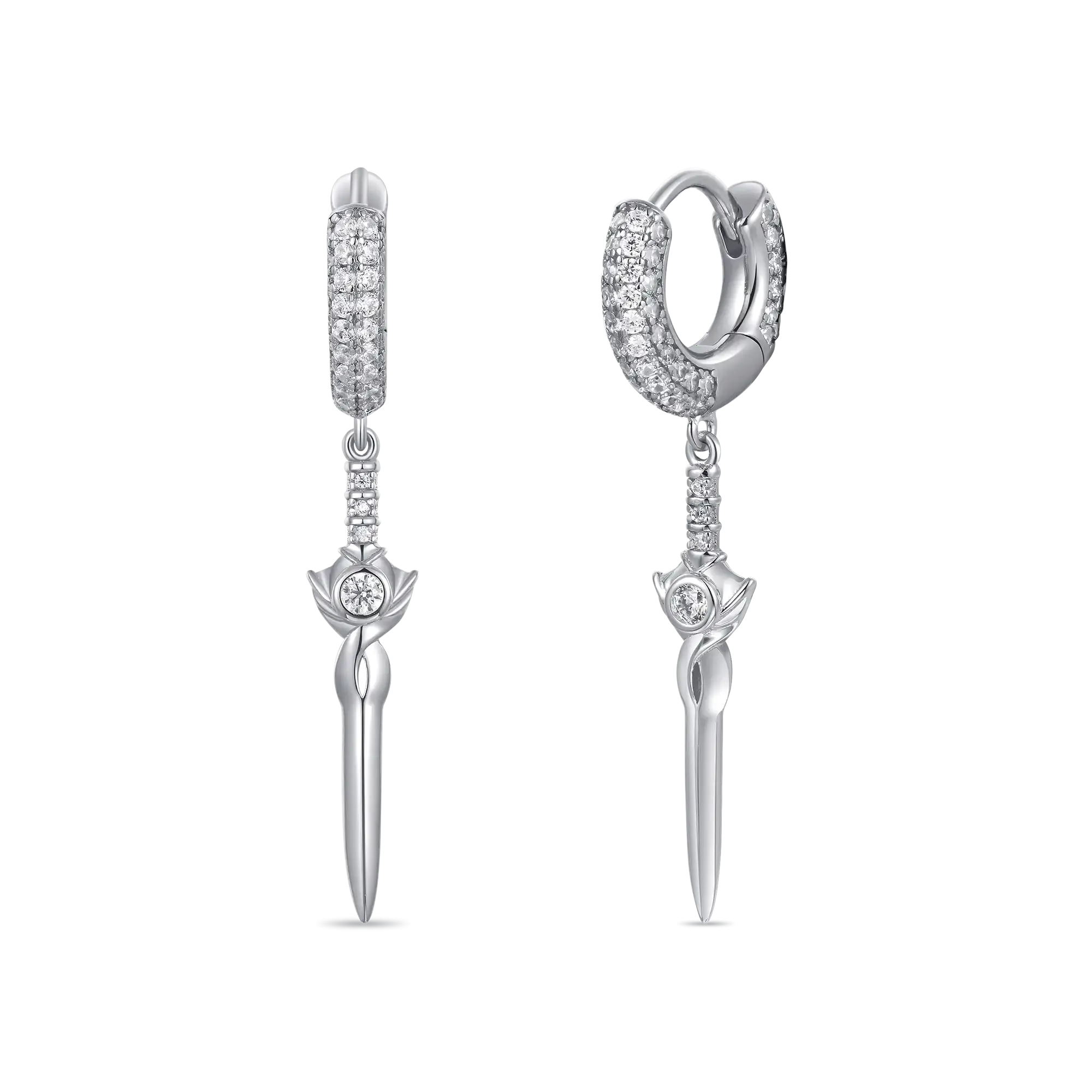 Sword Dangly Earrings - Pair