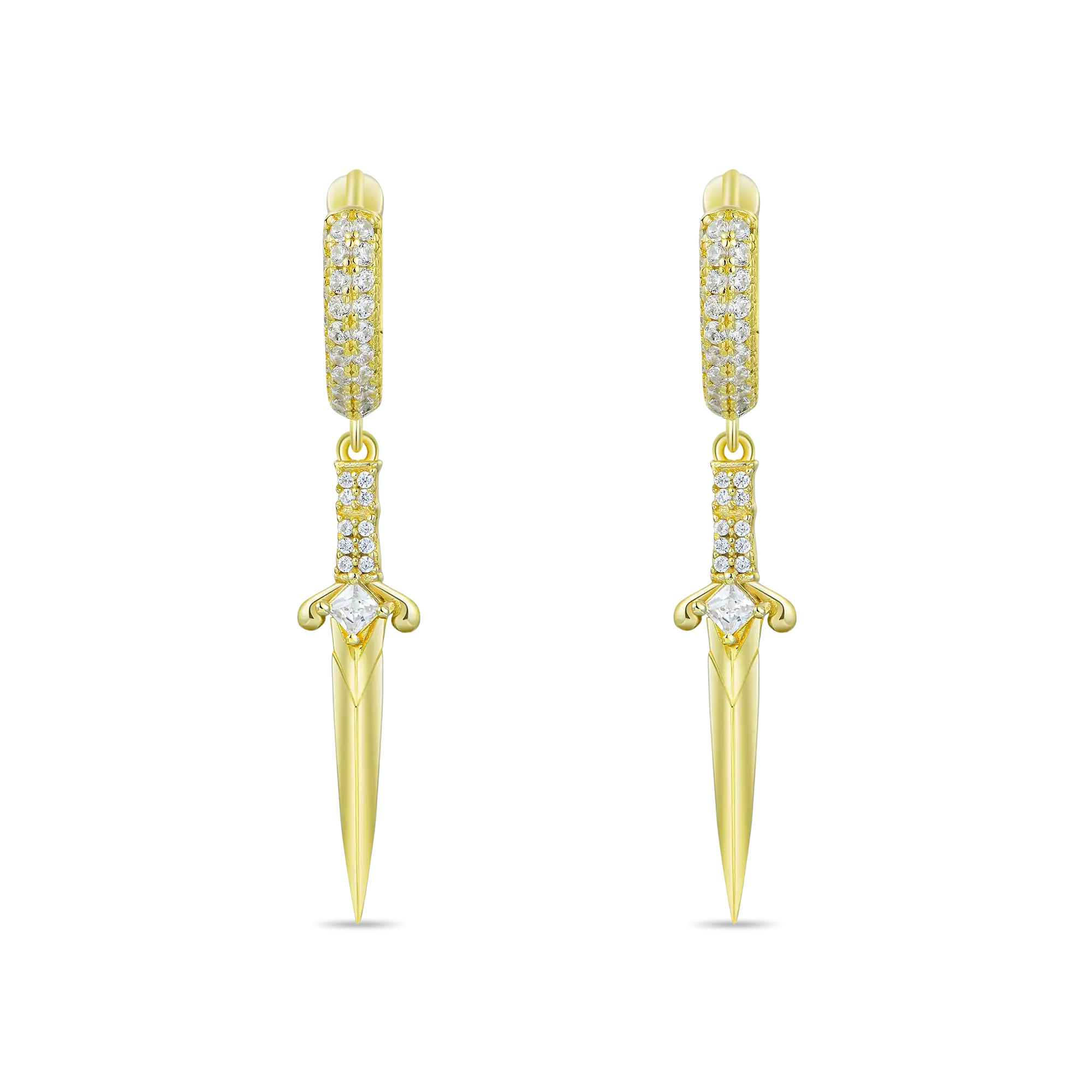 Sword Dangly Earrings - Pair